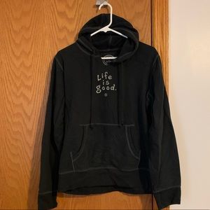 Life Is Good hoodie large black